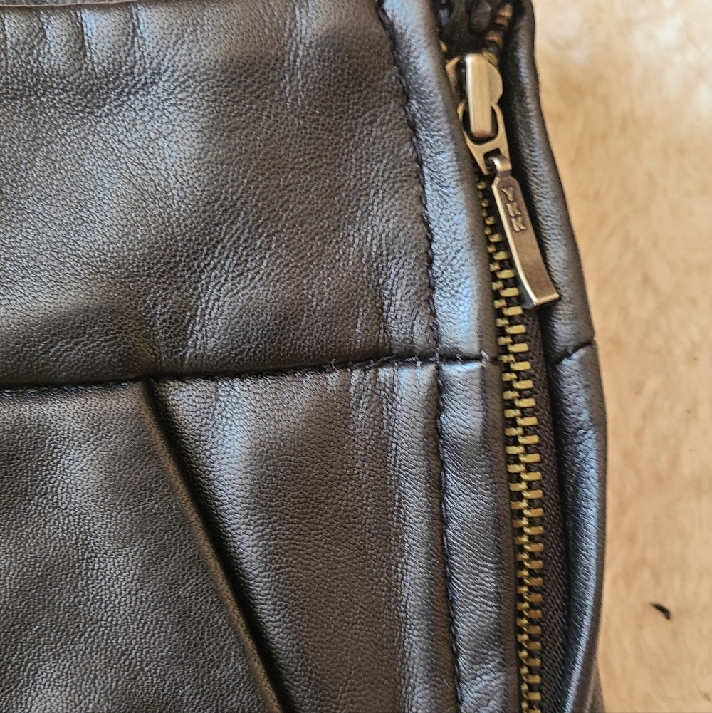 Sezane Black Leather Shorts - Picture 6 of 9